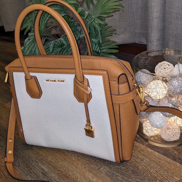 NWOT Michael Kors Mercer Satchel Handbag - Picture 4 of 12